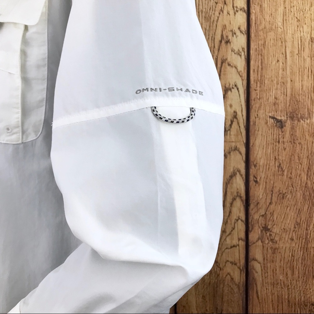 Columbia PFG men’s small white fishing shirt - Picture 6 of 8